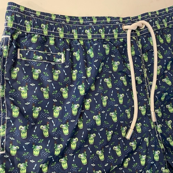 MC2 Saint Barth Mens micro mojito print Swim Shorts - Picture 4 of 5